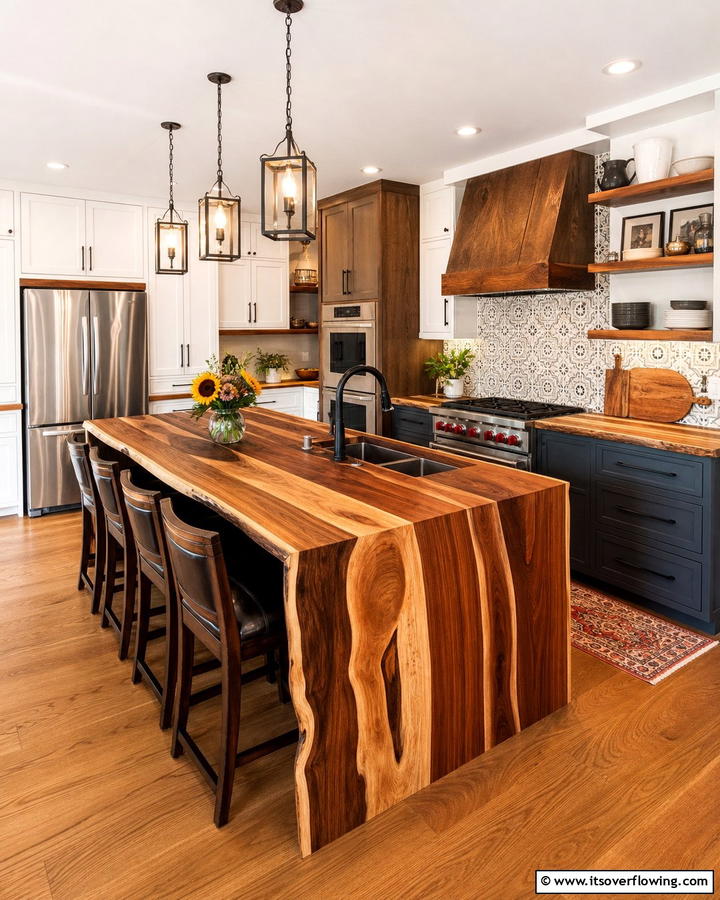 Versatility in Customization - 20 Kitchens with Butcher Block Countertops Ideas