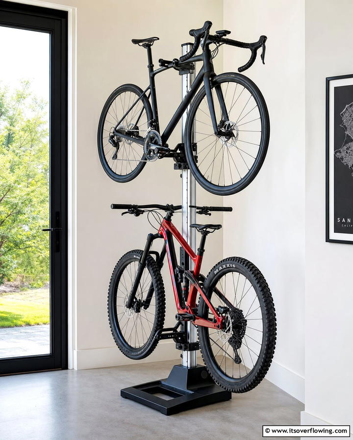 Vertical Bike Trees - 25 Garage Bike Storage Ideas for a Clutter-Free Space