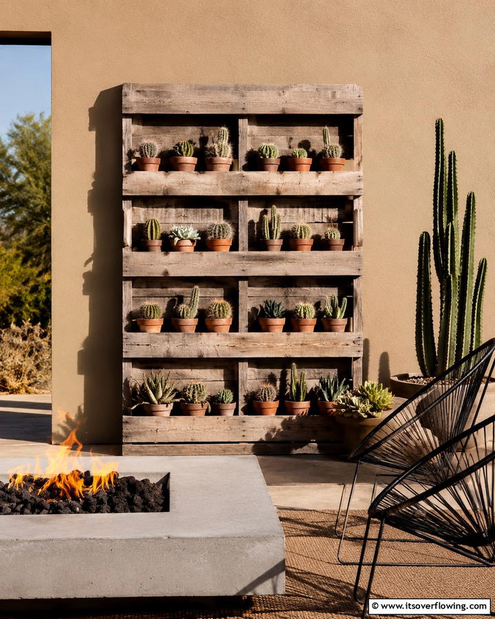 Vertical Cactus Pallet Garden - 25 Vertical Pallet Garden Ideas for Urban Spaces