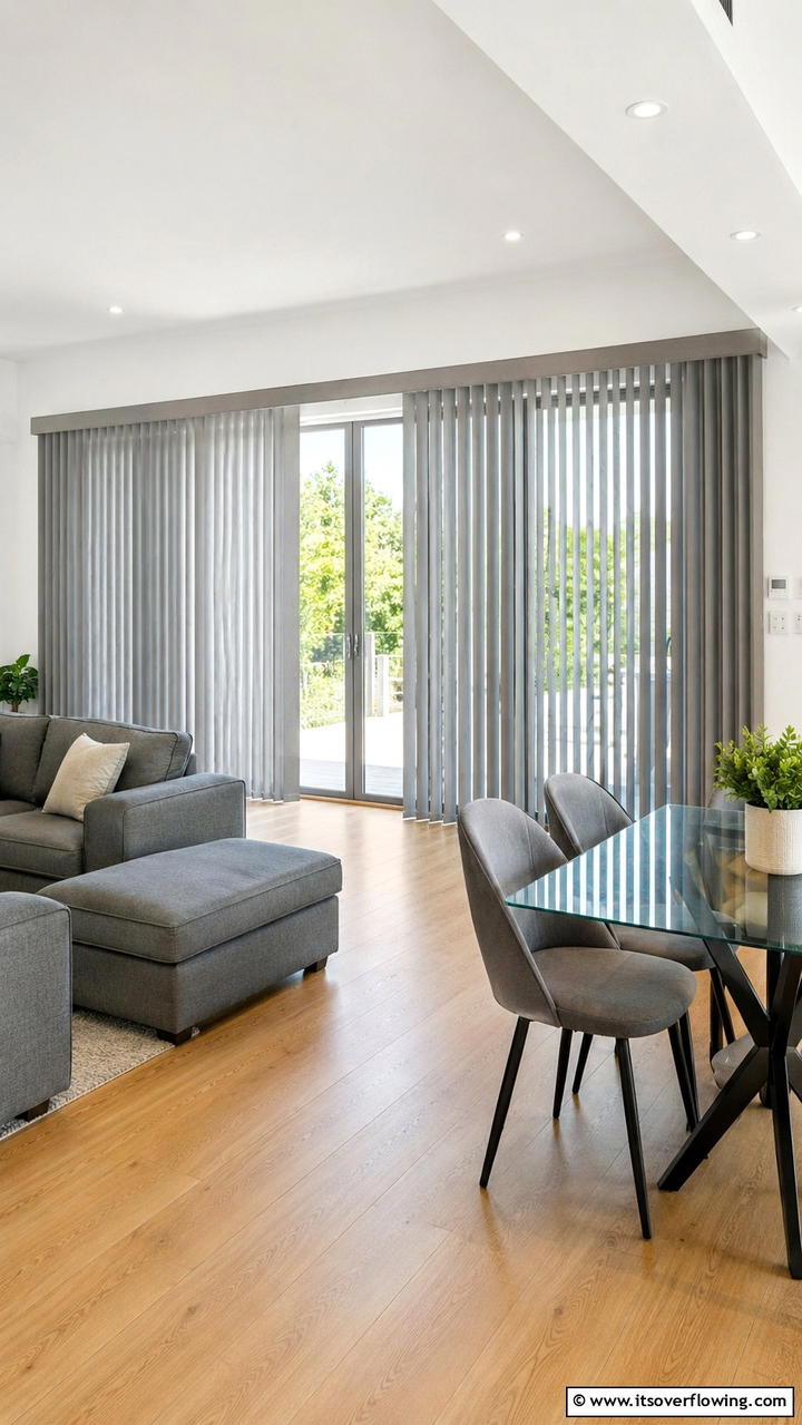 Vertical Drapery Appeal - 21 Stylish Window Treatment Ideas for Light and Privacy