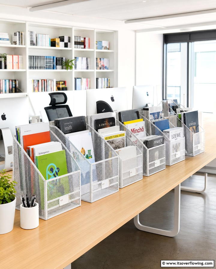 Vertical File OrganizersOne - 25 Office Storage Ideas to Keep Your Workspace Organized and Clutter-free