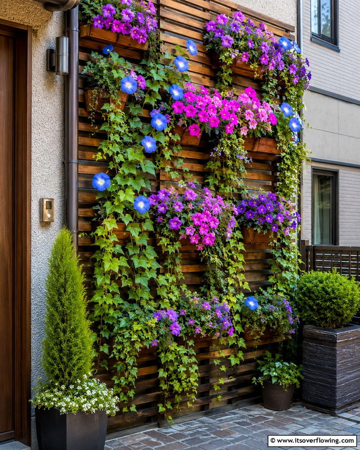 Vertical Flower Bed - 30 Front Yard Flower Bed Ideas for Curb Appeal Boost