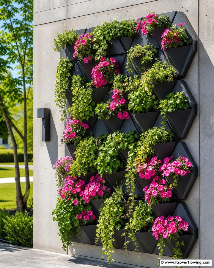 Vertical Flower GardensOne - 25 Flower Garden Ideas to Brighten Your Outdoor Space