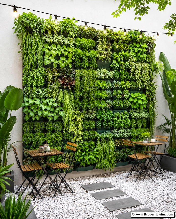 Vertical Garden Display - 30 Patio Garden Ideas for Lush Small-Space Greenery