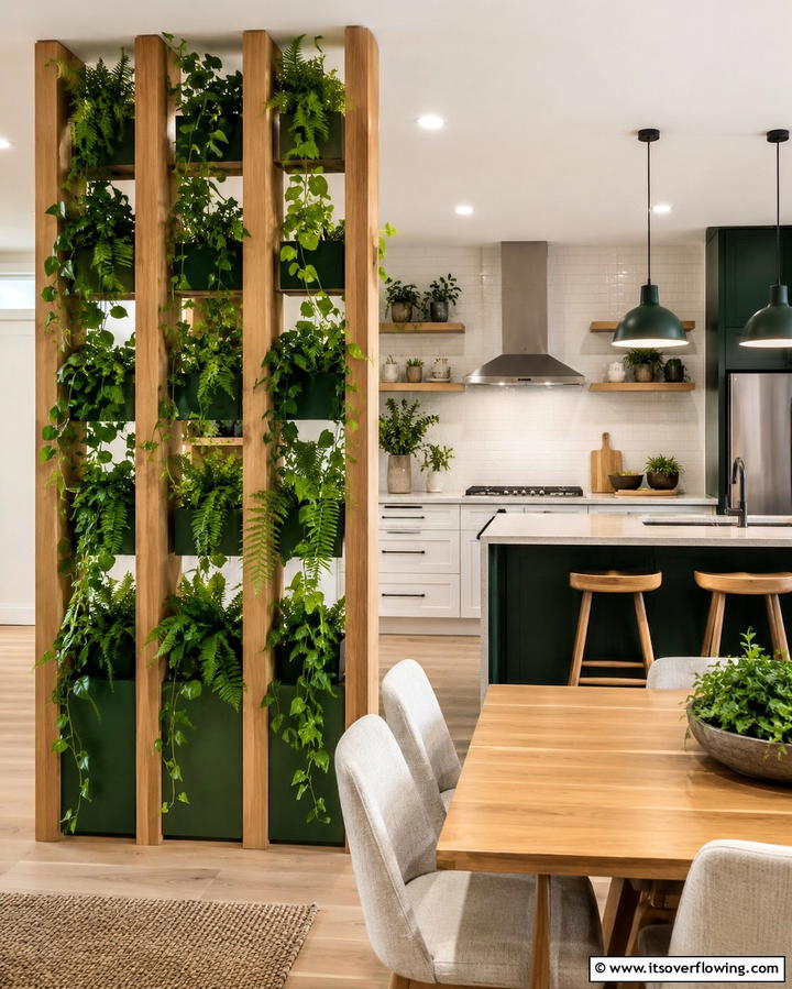 Vertical Garden Dividers for Natural Appeal - 25 Room Divider Ideas to Maximize Your Living Space