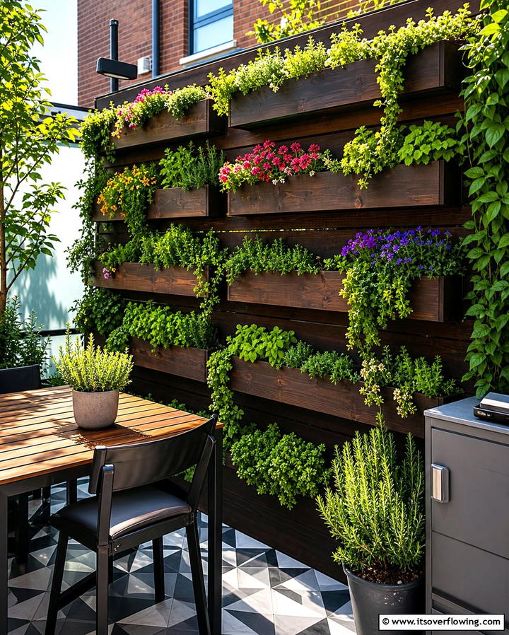 Vertical Garden Fence for Added Greenery - 25 Small Garden Fence Ideas for Your Outdoor Space