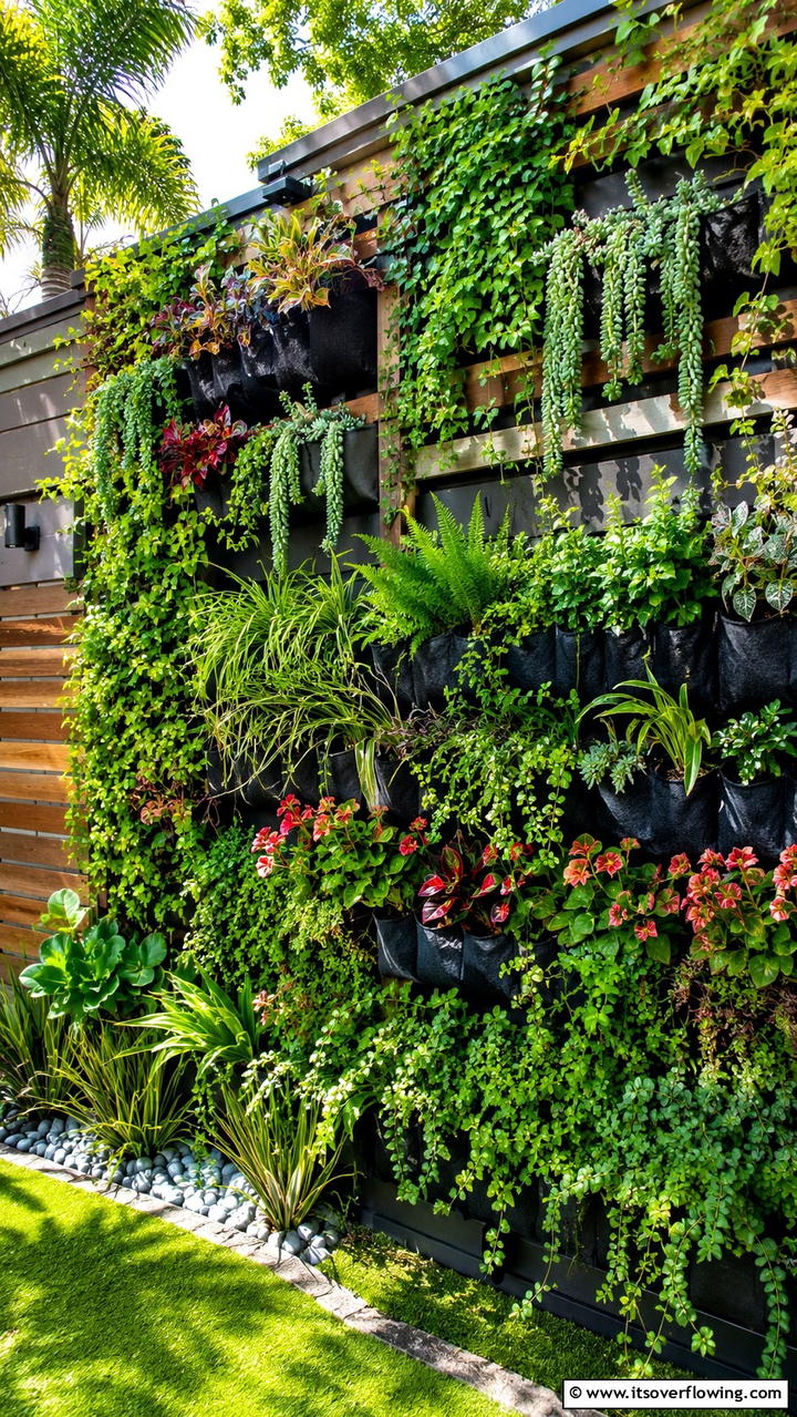 Vertical Garden Installation - 30 Front Yard Landscaping Ideas for Stunning Curb Appeal
