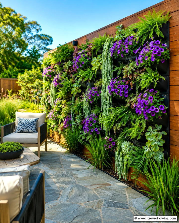 Vertical Garden Panels - 25 Fence Art Ideas to Add Personality to Your Yard
