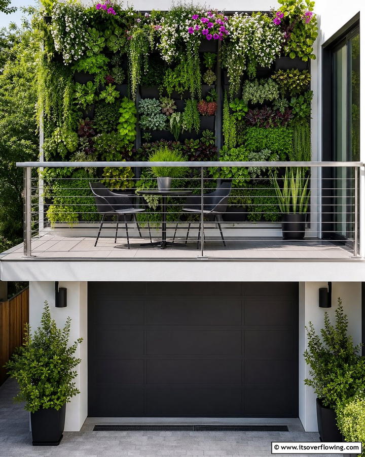 Vertical Garden Panels - 20 Balcony Over Garage Ideas for Extra Space