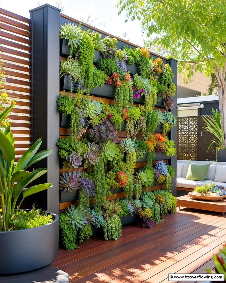 Vertical Garden Planter Divider - 30 Garden Divider Ideas for Functional Outdoor Spaces