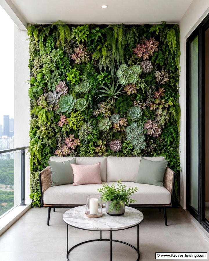 Vertical Garden Privacy Wall - 25 Privacy Patio Ideas for a Secluded Outdoor Oasis