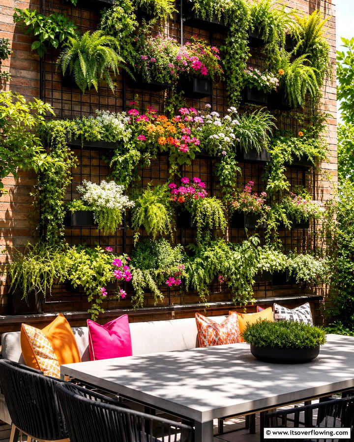Vertical Garden Screen - 25 Outdoor Privacy Screen Ideas for Secluded Spaces
