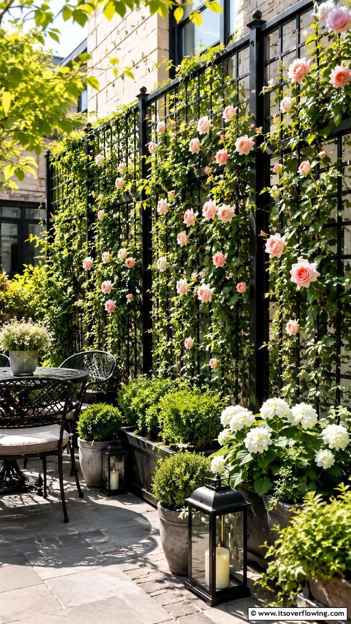 Vertical Garden Trellis - 30 Garden Screening Ideas- Privacy Solutions & Stylish Designs