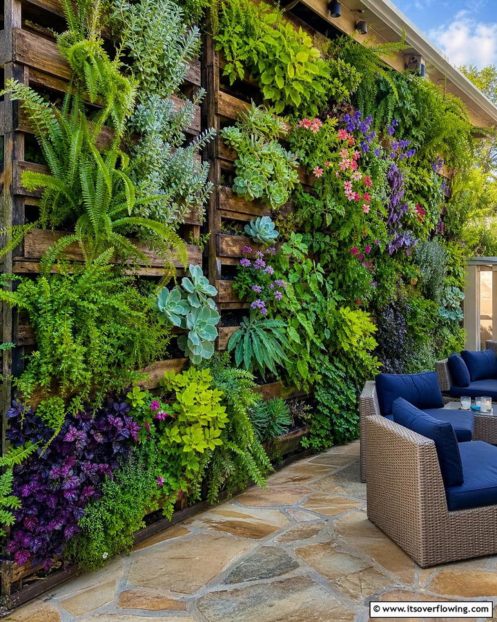Vertical Garden Wall - 20 Outdoor Wall Decor Ideas to Transform Your Space
