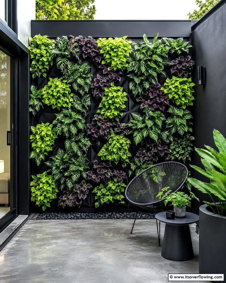 Vertical Garden Wall - 25 Patio Small Garden Ideas to Maximize Your Space