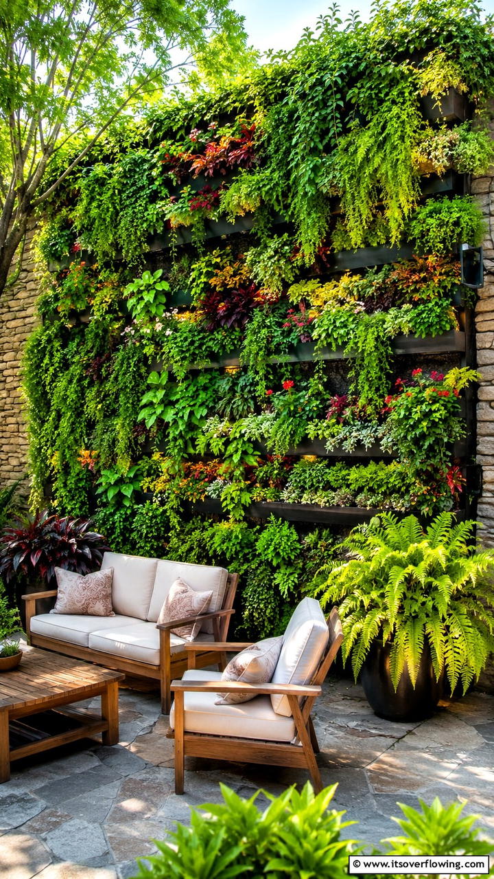 Vertical Garden Wall - 30 Garden Wall Ideas for Vertical Planting and Privacy Screens