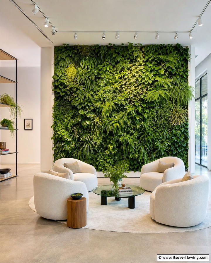 Vertical Garden Wall for Green Living - 25 Feature Wall Ideas to Transform Your Space