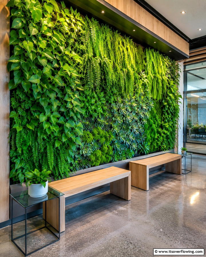 Vertical Garden WallExact - 25 Creative Office Accent Wall Ideas to Inspire Your Space
