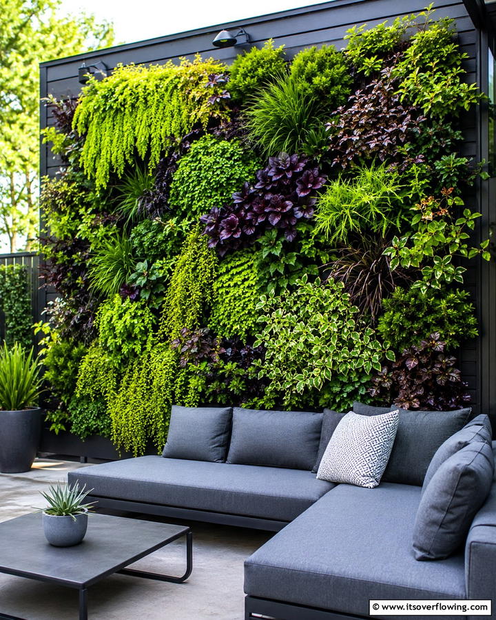 Vertical Garden WallOne - 25 Patio Wall Ideas to Transform Your Outdoor Space