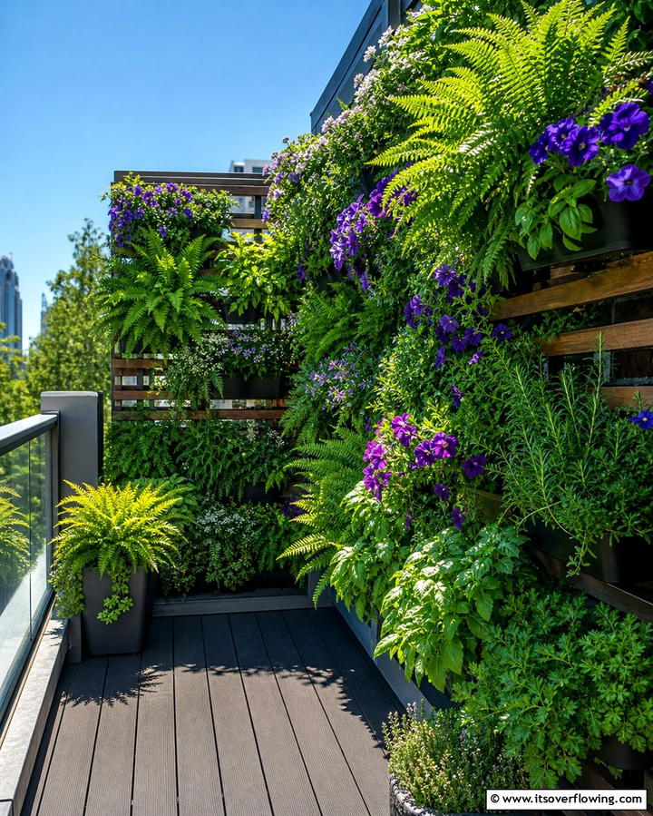 Vertical Garden Walls - 25 Small Deck Ideas to Maximize Your Outdoor Living Space