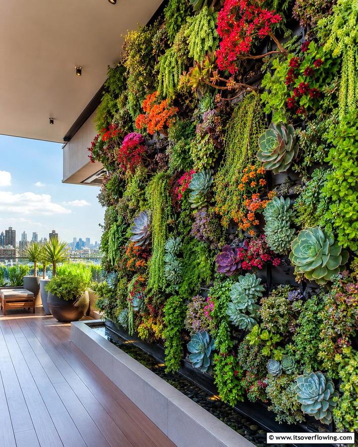 Vertical Garden Walls - 25 Large Balcony Ideas for Stunning Outdoor Spaces