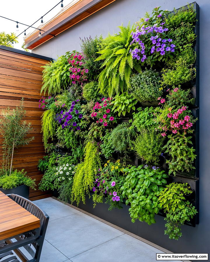 Vertical Garden Walls - 25 Patio Small Garden Ideas to Maximize Your Space
