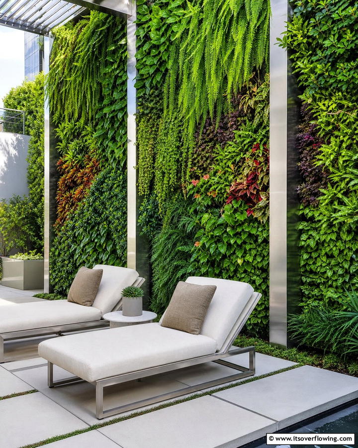 Vertical Garden Walls for Lush Barriers - 21 Patio Privacy Solutions for Secluded Outdoor Relaxation