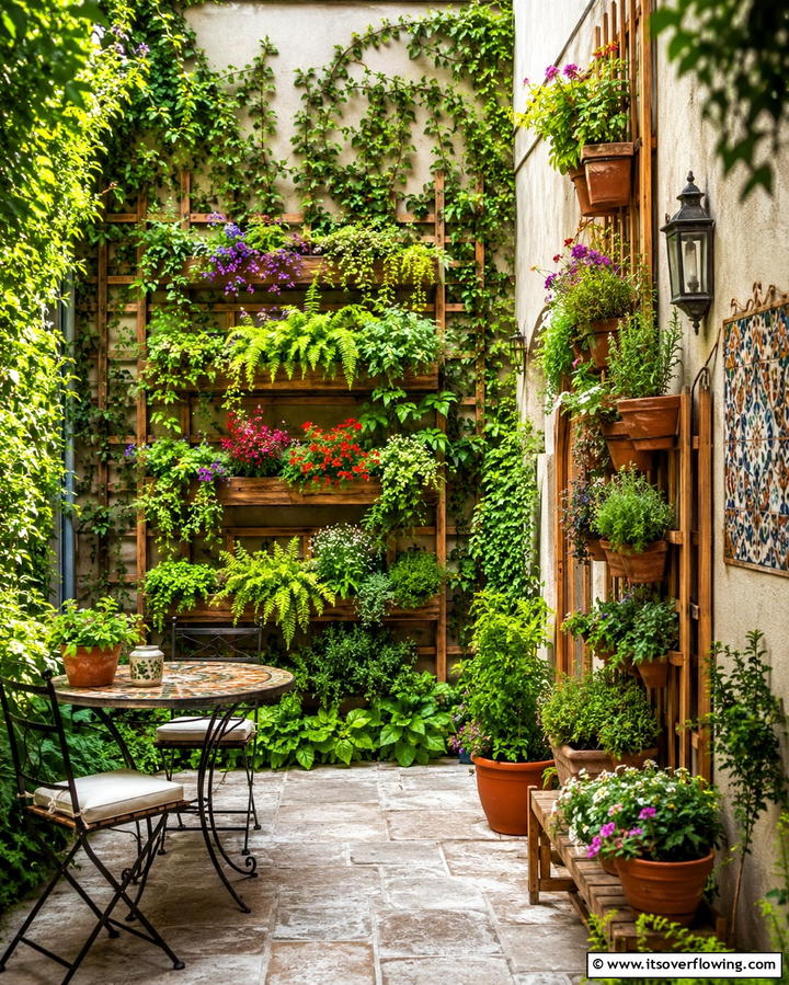 Vertical Garden Walls - 20 Small Walled Garden Ideas for Cozy Outdoor Spaces