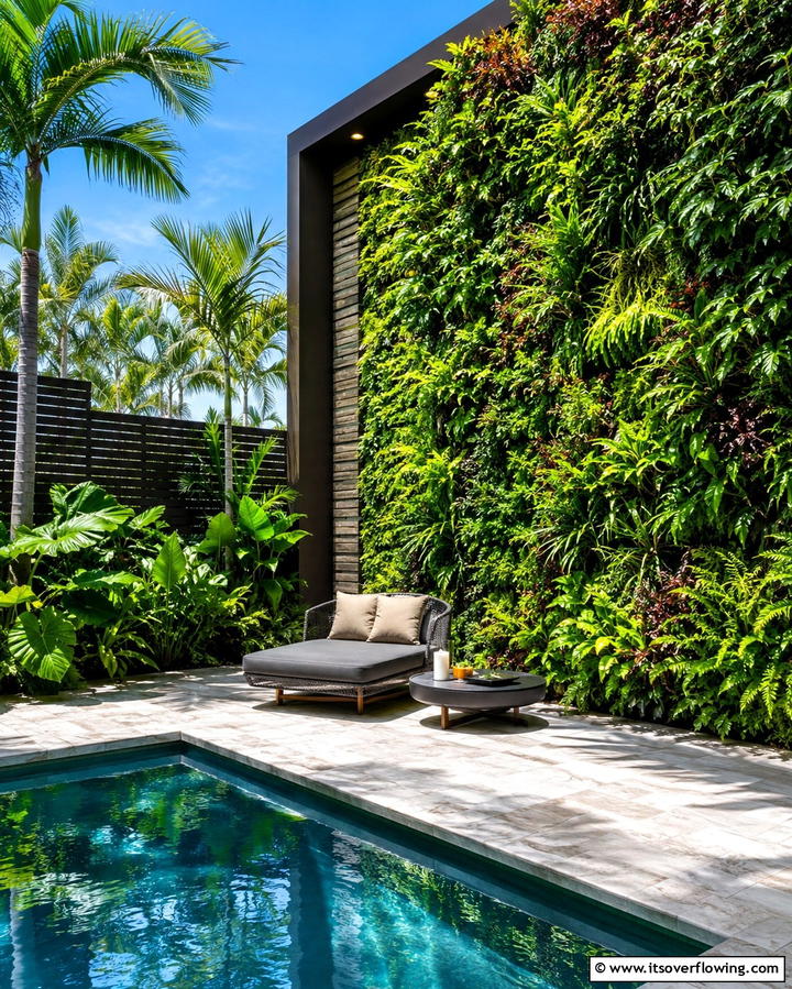 Vertical Garden WallsExact - 25 Pool Decor Ideas to Transform Your Outdoor Space