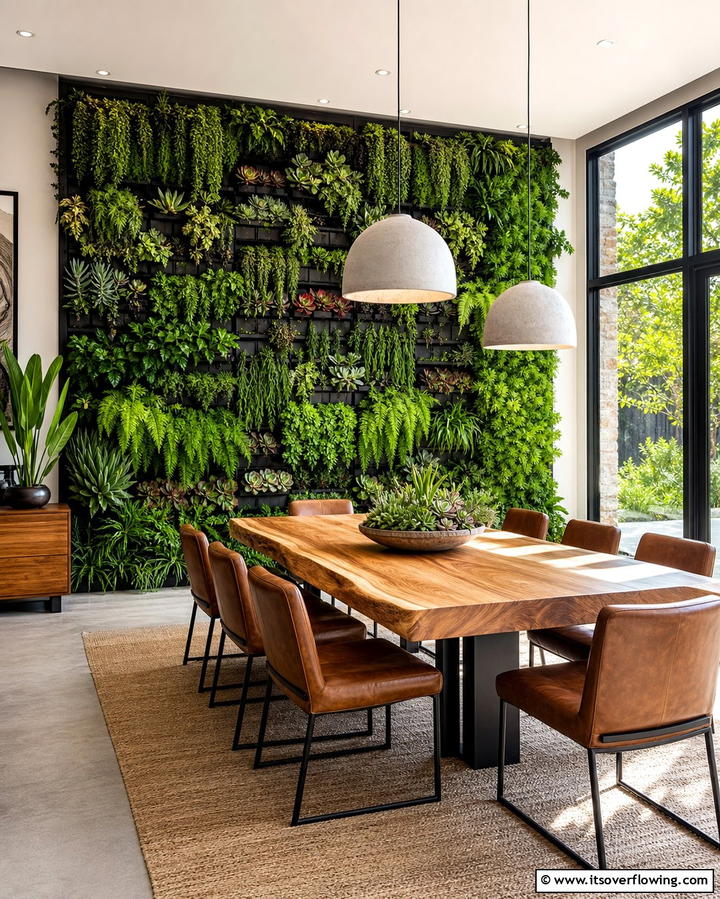 Vertical Gardens - 25 Dining Room Wall Decor Ideas to Elevate Your Space