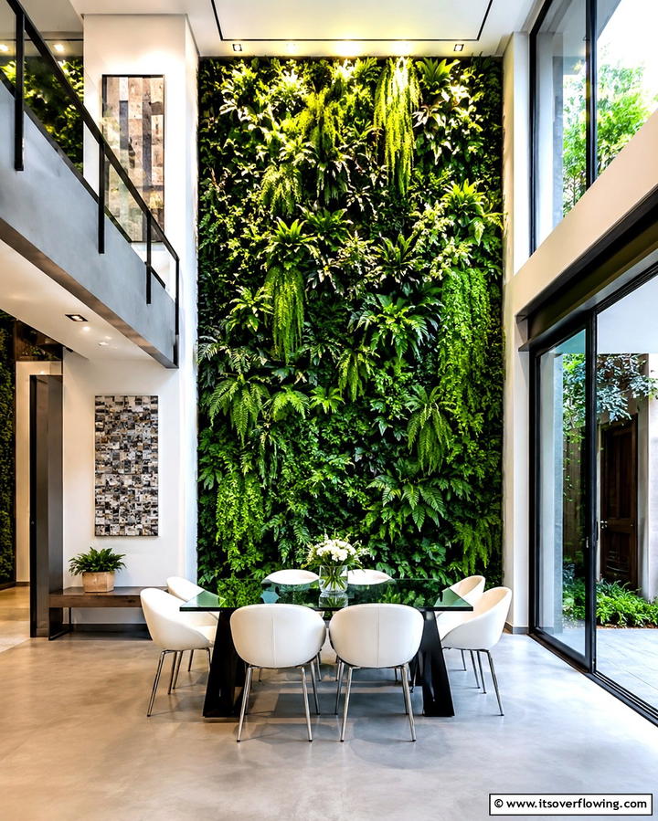 Vertical Gardens - 25 Townhouse Interior Design Ideas for Modern Living
