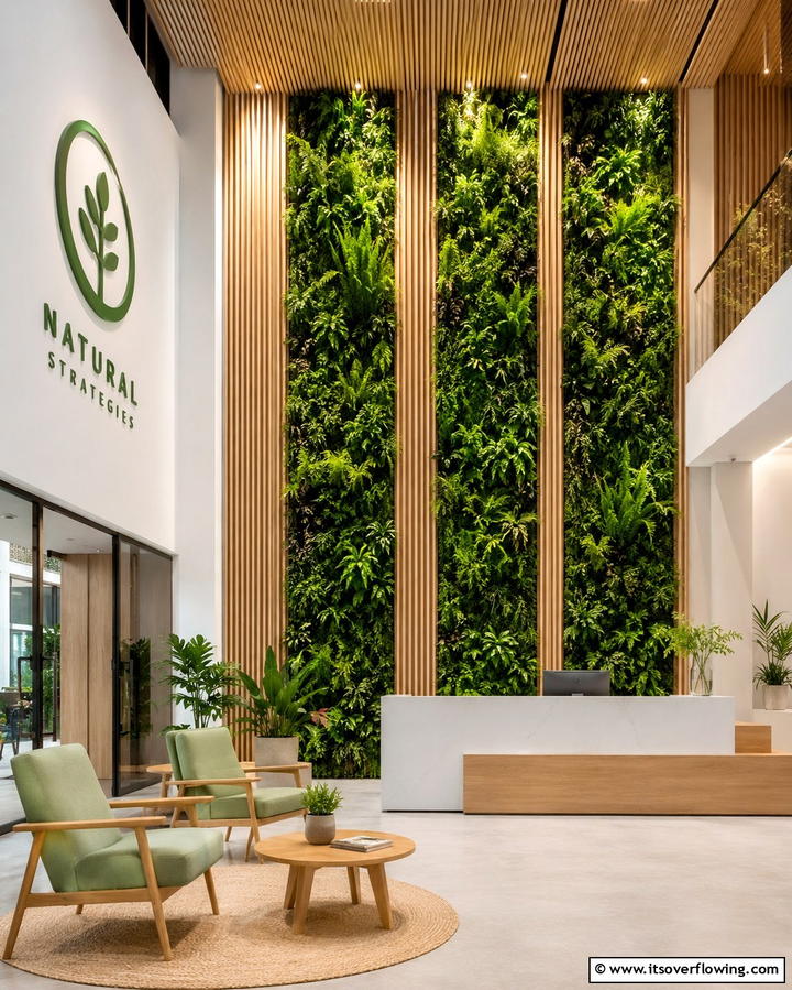 Vertical Greenery Panels - 30 High Ceiling Wall Decor Ideas for Tall Interior Spaces