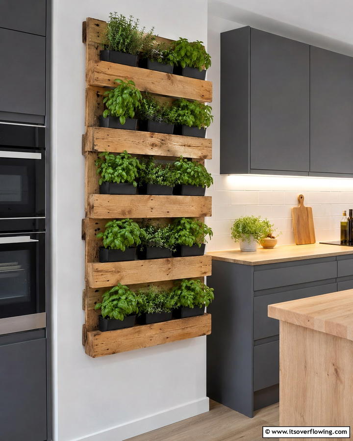 Vertical Herb Garden - 25 Potted Plant Arrangement Ideas for Stylish Decor