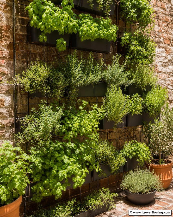 Vertical Herb Garden Display - 21 Herb Garden Ideas to Cultivate Fresh Flavors at Home
