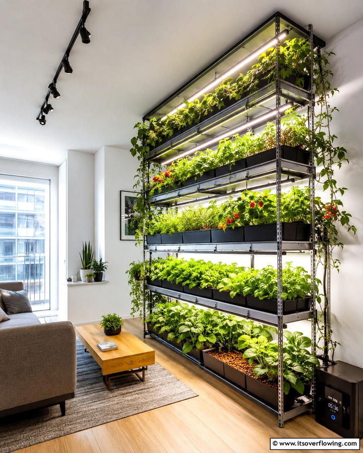 Vertical Indoor Greenhouse - 20 Indoor Greenhouse Ideas for Year-Round Gardening