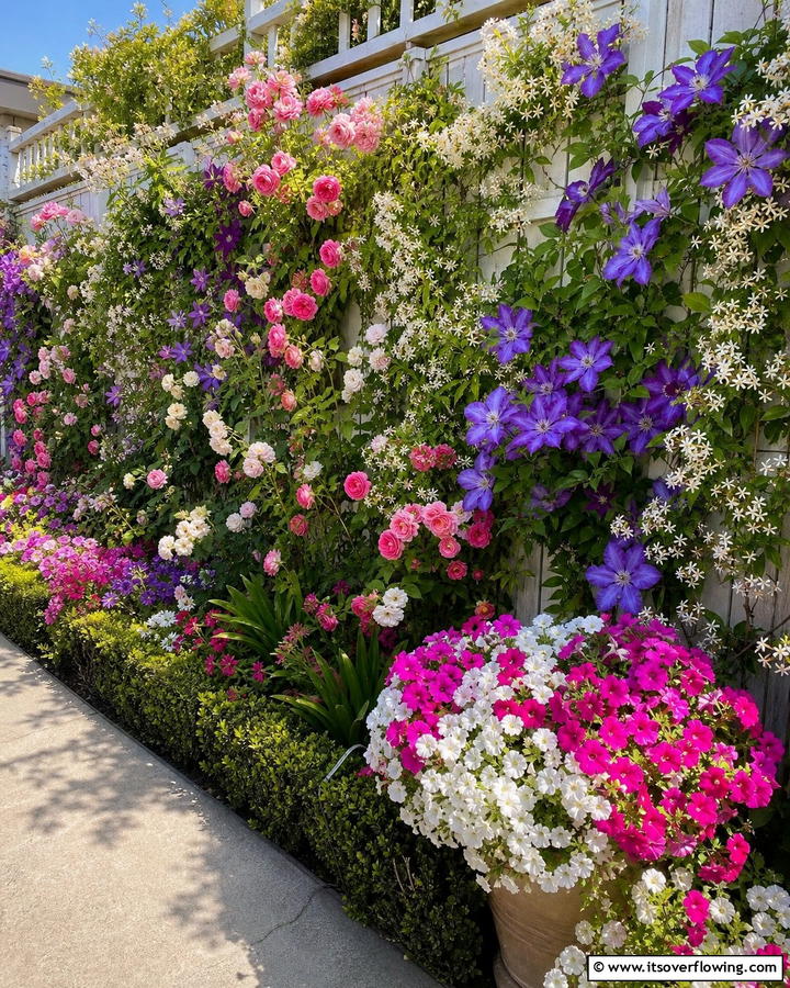 Vertical Planting Masterpiece - 21 Flower Bed Ideas to Beautify Your Garden or Yard