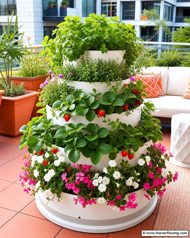Vertical Round Garden Bed - 20 Round Garden Bed Ideas for Unique Landscapes