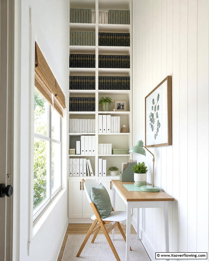Vertical Shelving for Tight Spaces - 25 Office Shelving Ideas to Maximize Storage and Style