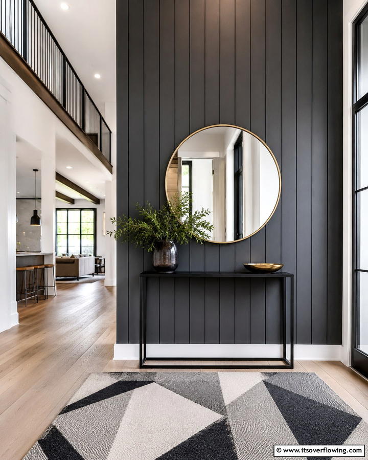 Vertical Shiplap Accent Wall - 25 Shiplap Wall Entryway Ideas for a Welcoming First Impression