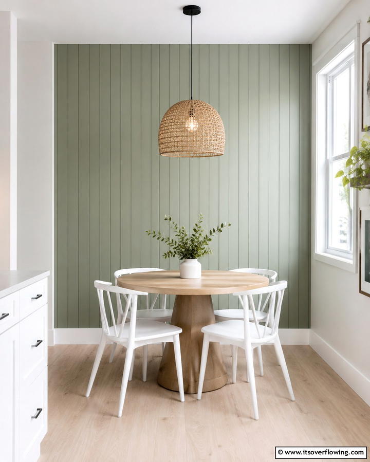 Vertical Shiplap Accent Wall - 25 Shiplap Dining Room Wall Ideas for Rustic Charm