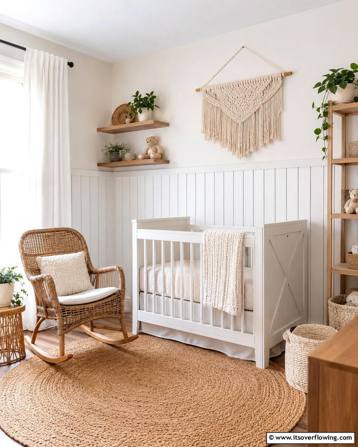 Vertical Shiplap Wainscoting - 20 Adorable Wainscoting Nursery Ideas for Your Baby’s Room
