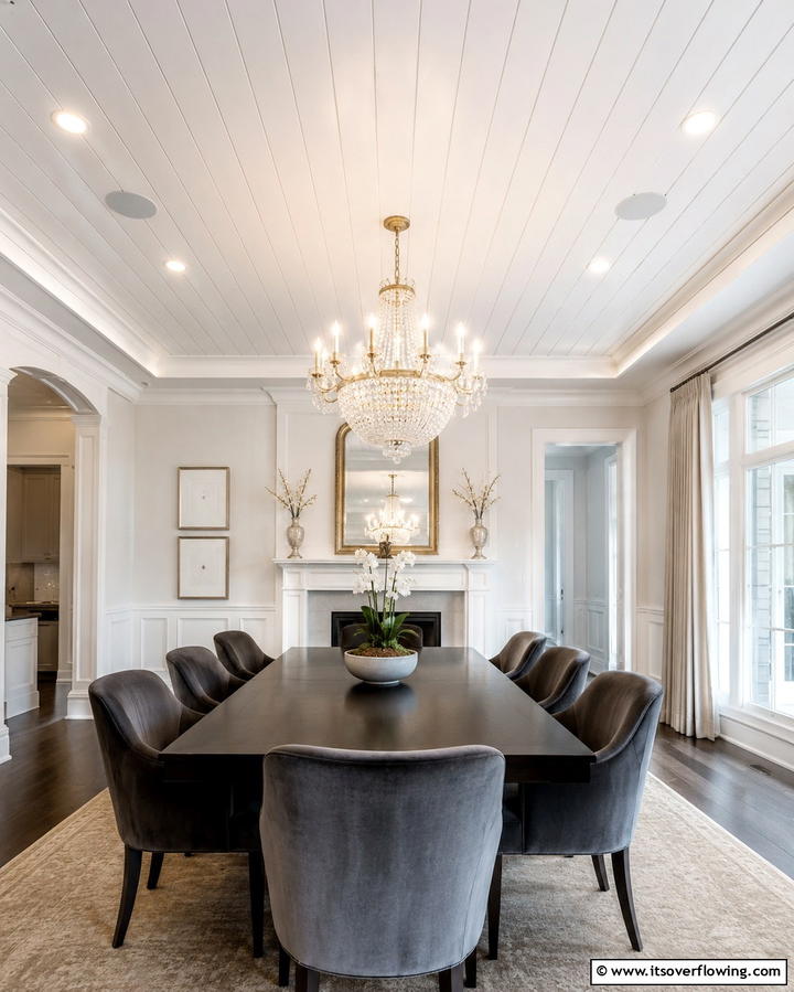 Vertical Shiplap for Height and Elegance - 25 Shiplap Dining Room Wall Ideas for Rustic Charm