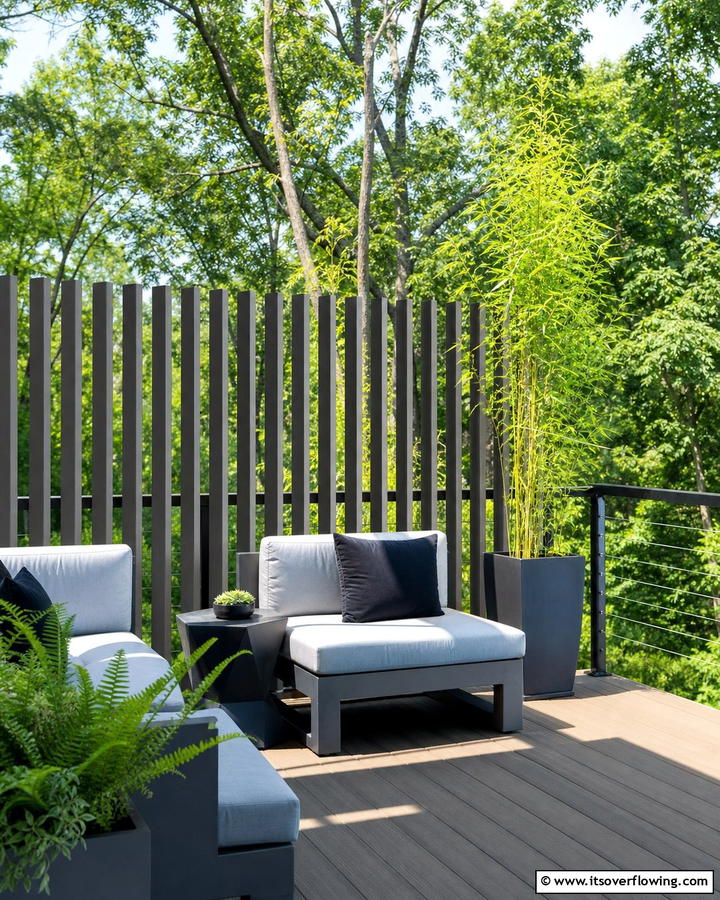 Vertical Slat Railing - 21 Deck Railing Ideas for Style and Safety
