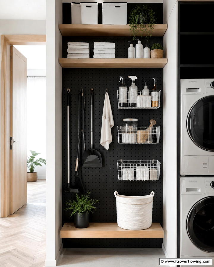 Vertical Storage Solutions - 25 Modern Laundry Room Ideas for a Functional Space