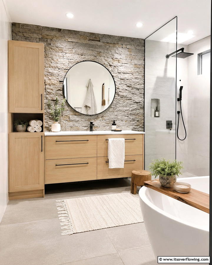 Vertical Storage Solutions - 25 Scandinavian Bathroom Ideas for a Minimalist and Cozy Space