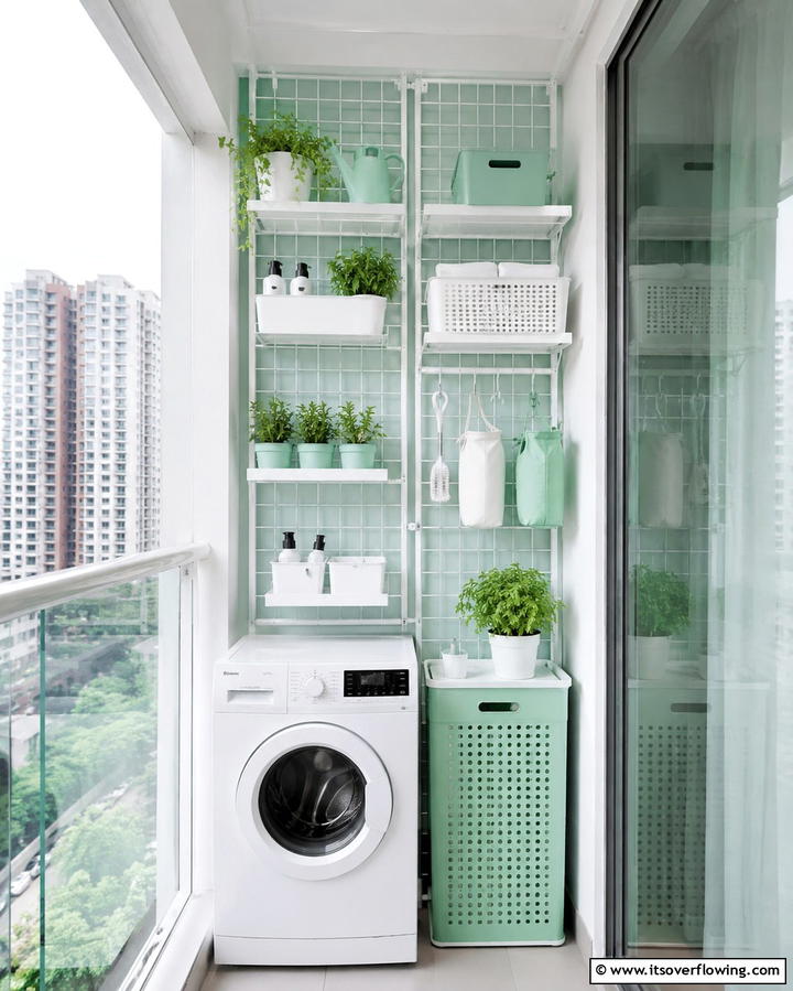 Vertical Storage for Small Spaces - 25 Outdoor Laundry Area Design Ideas for Convenience