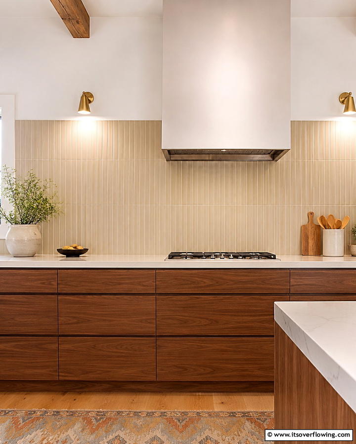 Vertical Tiles - 25 Modern Kitchen Backsplash Ideas for a Fresh Update