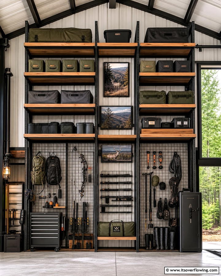 Vertical Wall Storage - 25 Pole Barn Interior Ideas for a Versatile Space