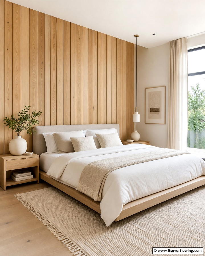 Vertical Wood Plank Accent Wall - 25 Wood Trim Accent Wall Ideas for a Warm Touch