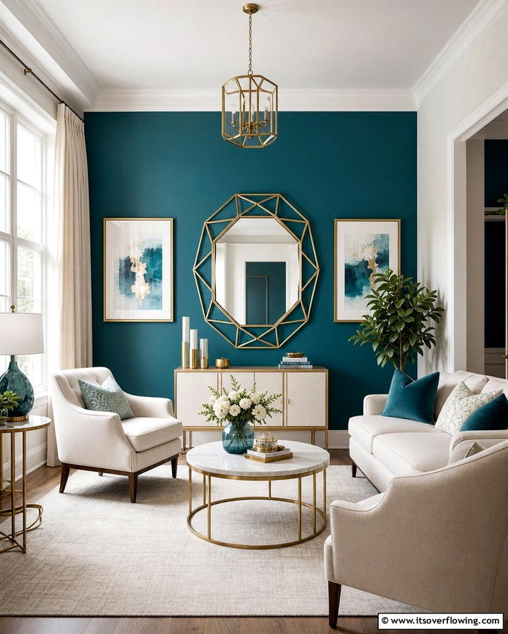 Vibrant Accent Wall - 25 Morning Room Ideas to Brighten Your Day